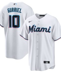 Yuli Gurriel Miami MarlinsReplica Player Jersey  White