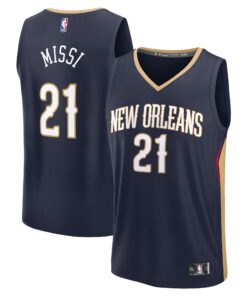 Yves Missi New Orleans Pelicans Fanatics 2024 NBA Draft Fast Break Player Jersey - Icon Edition - Navy