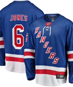 Zac Jones New York Rangers Fanatics Home Premier Breakaway Player Jersey  Blue