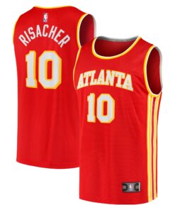Zaccharie Risacher Atlanta Hawks Fanatics Youth 2024 NBA Draft Fast Break Player Jersey - Icon Edition - Red