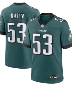 Zach Baun Philadelphia Eagles   Game Jersey  Midnight Green