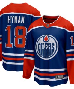 Zach Hyman Edmonton Oilers Fanatics Home Breakaway Player Jersey  Royal