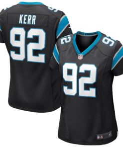 Zach Kerr Carolina Panthers  Women_s Game Jersey  Black