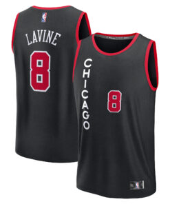 Zach LaVine Chicago Bulls Fanatics Fast Break Jersey - Black - City Edition
