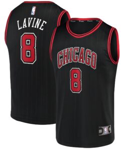 Zach LaVine Chicago Bulls Fanatics Fast Break Team Replica Jersey Black - Statement Edition