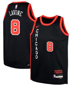 Zach LaVine Chicago Bulls Youth  Swingman Replica Jersey - City Edition - Black