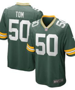Zach Tom Green Bay Packers  Game Player Jersey  Green