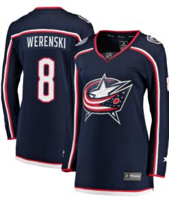 Zach Werenski Columbus Blue Jackets Fanatics Women_s Breakaway Jersey  Navy