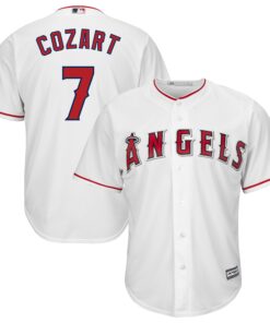 Zack Cozart Los Angeles Angels Majestic Home Cool Base Player Jersey  White