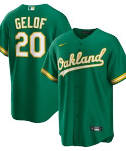 Zack Gelof Oakland AthleticsAlternate Replica Jersey  Kelly Green
