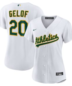 Zack Gelof Oakland AthleticsWomen_s Home Replica Player Jersey  White