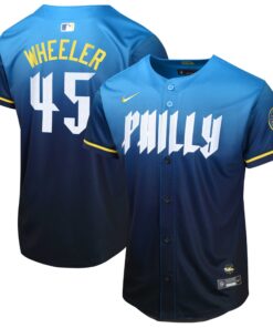 Zack Wheeler Philadelphia PhilliesYouth 2024 City Connect Limited Player Jersey  Blue