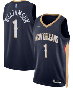 Zion Williamson New Orleans Pelicans 202122 Diamond Swingman Jersey - Icon Edition - Navy