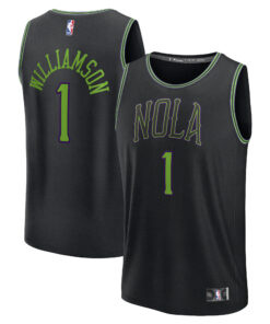 Zion Williamson New Orleans Pelicans Fanatics Youth Fast Break Jersey - Black - City Edition