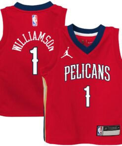 Zion Williamson New Orleans Pelicans Jordan Brand Toddler 202021 Jersey - Red - Statement Edition