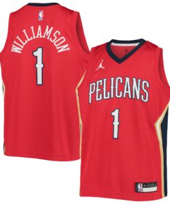 Zion Williamson New Orleans Pelicans Jordan Brand Youth 202021 Swingman Player Jersey - Statement Edition - Red