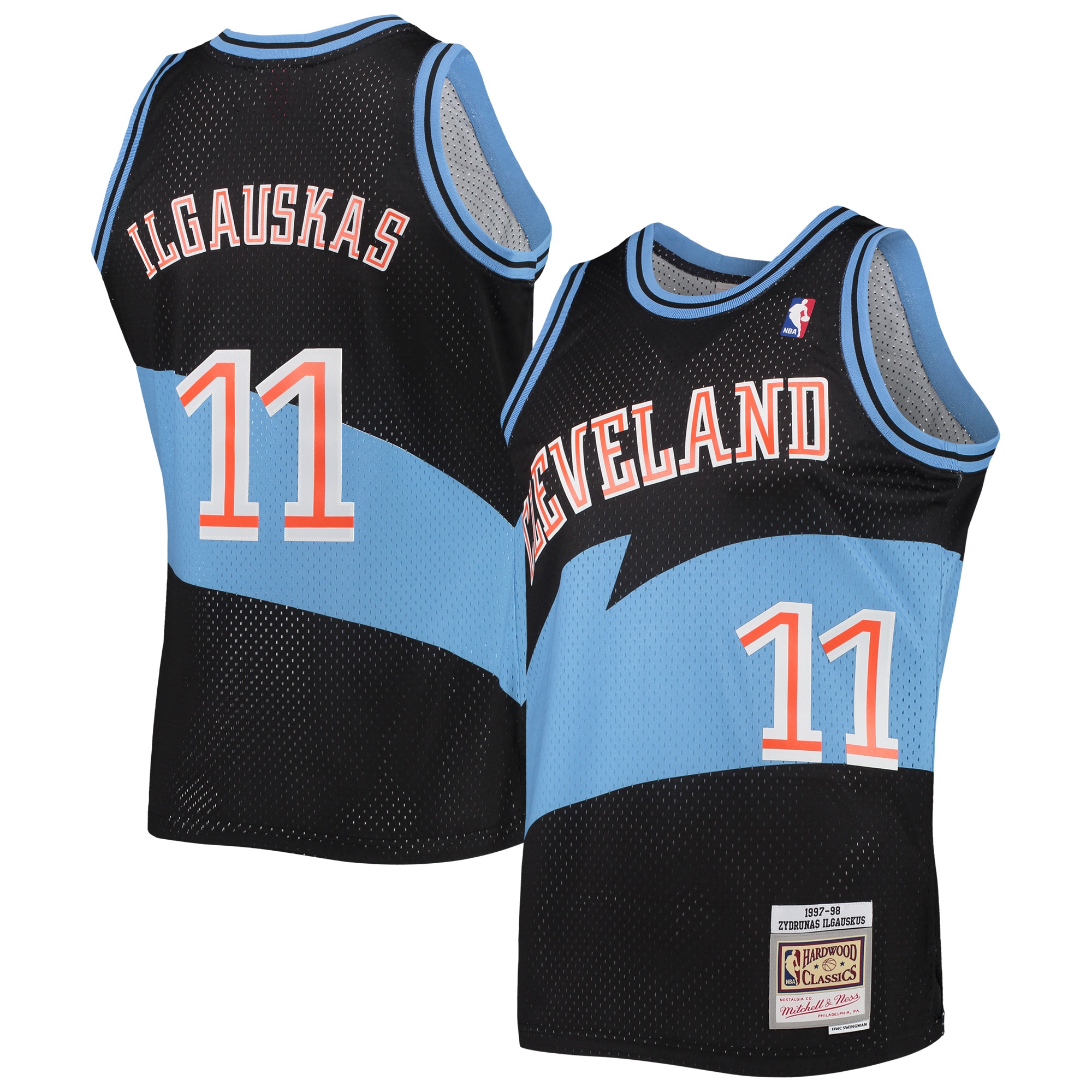 Zydrunas Ilgauskas Cleveland Cavaliers Mitchell &amp Ness Hardwood Classics Swingman Jersey - Black